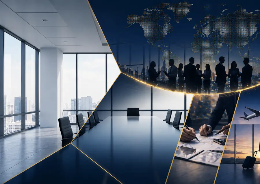 Carthage Global Services team coordinating a professional corporate conference and MICE event
